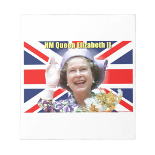 HM Queen Elizabeth II Anteckningsblock