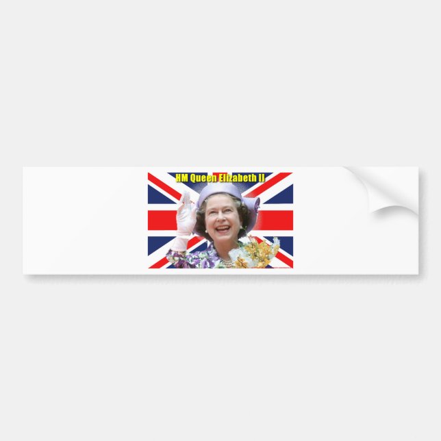 HM Queen Elizabeth II Bildekal (Framsidan)
