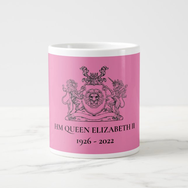 HM Queen Elizabeth II Bone China Tea Mugg Jumbo Mugg (Framsidan)