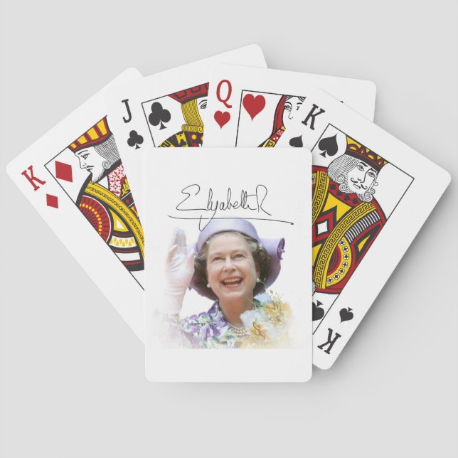 HM Queen Elizabeth II Casinokort (Baksidan)