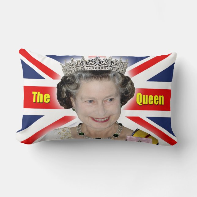 HM Queen Elizabeth II - drottningen Lumbarkudde (Framsida)