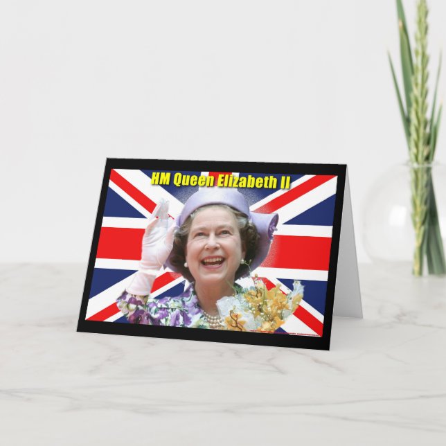 HM Queen Elizabeth II Helgkort (Framsida)