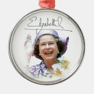 HM Queen Elizabeth II Julgransprydnad Metall