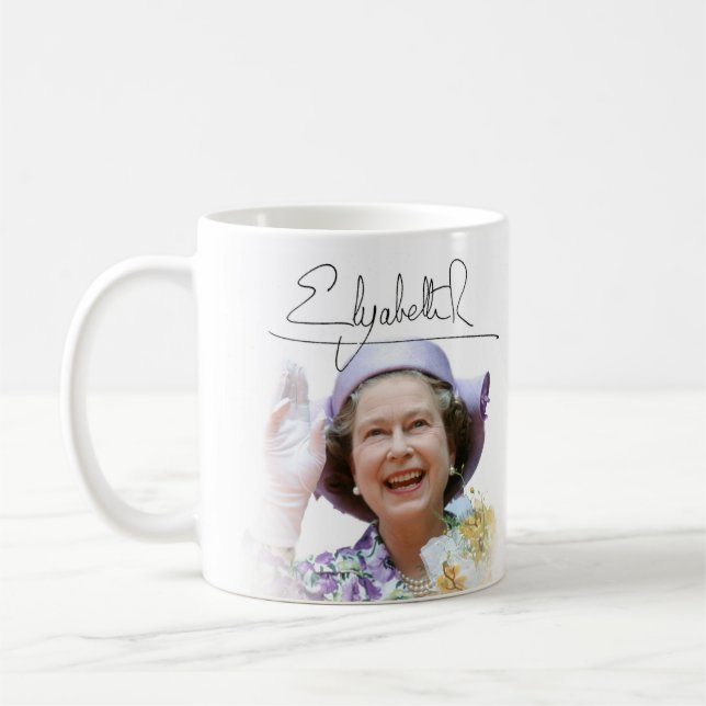 HM Queen Elizabeth II Kaffemugg (Vänster)