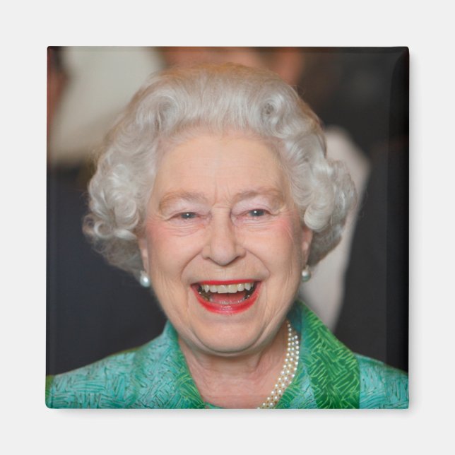 HM Queen Elizabeth II Magnet (Framsidan)
