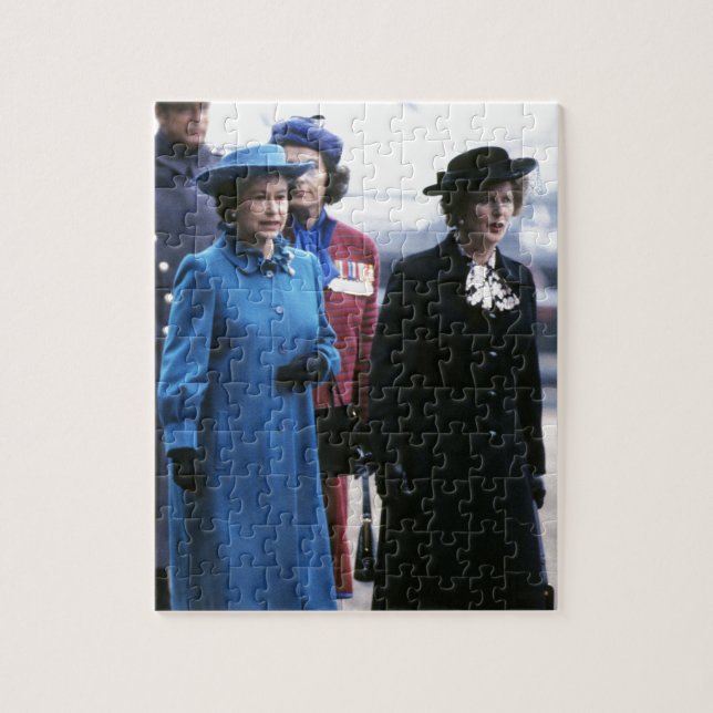 HM Queen Elizabeth II-Margaret Thatcher Pussel (Vertikal)