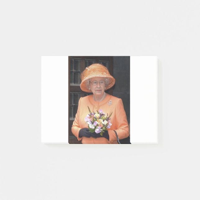 HM Queen Elizabeth II Platinum Jubilee Post-it Block (Framsida)