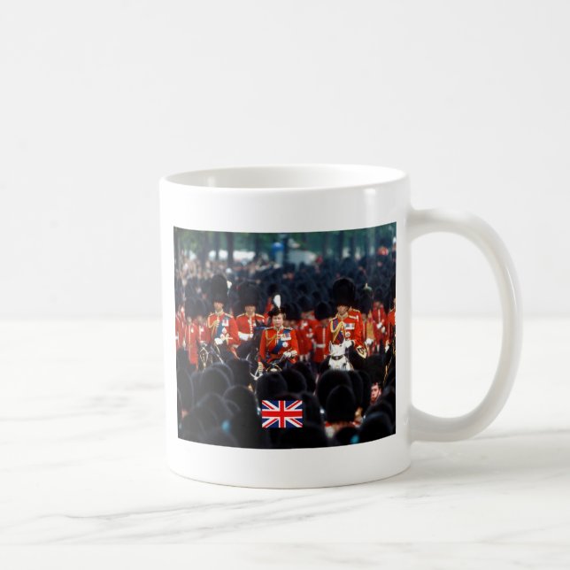 HM Queen Elizabeth II Prince Philip London Kaffemugg (Höger)
