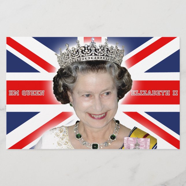 HM Queen Elizabeth II - Pro-foto Brevpapper (Framsida)