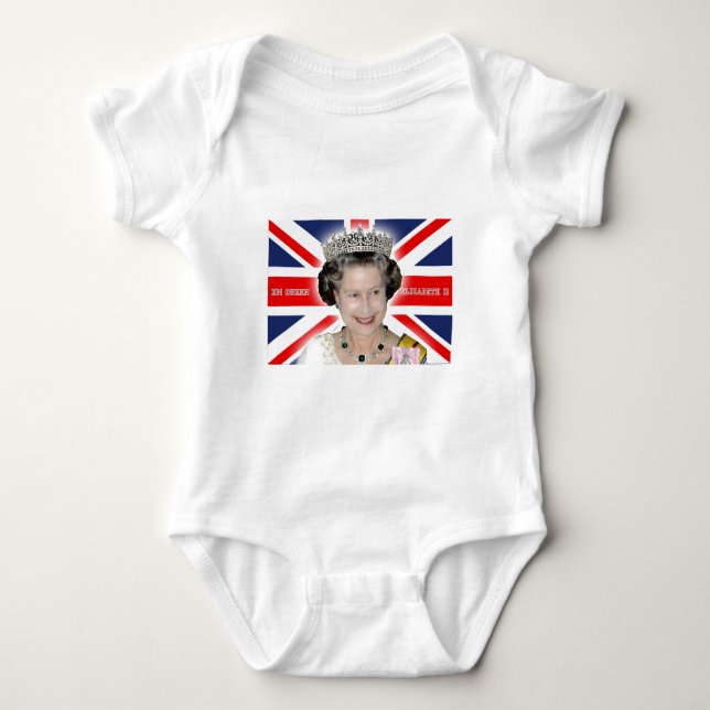 HM Queen Elizabeth II - Pro-foto T Shirt (Framsida)