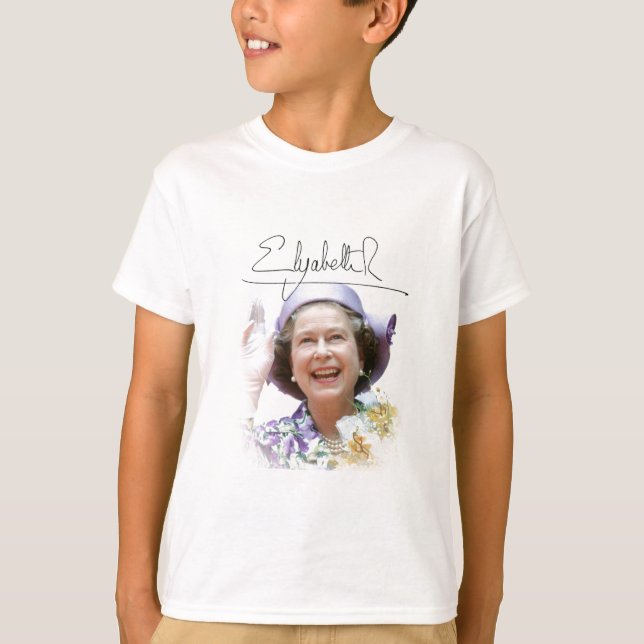 HM Queen Elizabeth II T Shirt (Framsida)