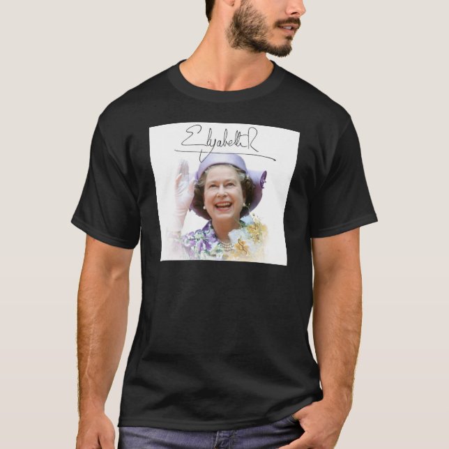 HM Queen Elizabeth II T-shirt (Framsida)
