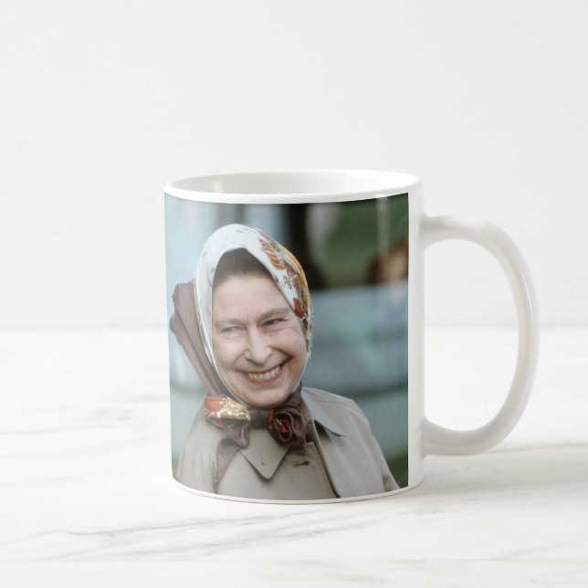 HM Queen Elizabeth II-Windsor 1983 Kaffemugg (Höger)