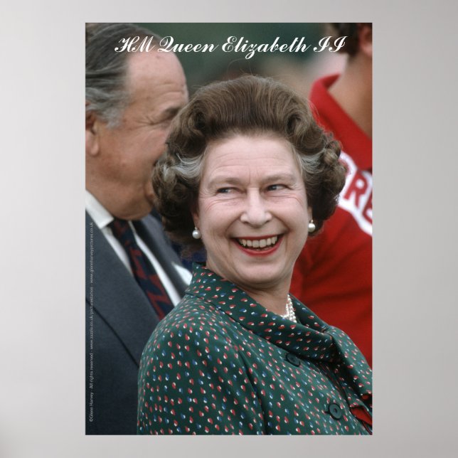 HM Queen Elizabeth II Windsor 1986 Poster (Framsidan)