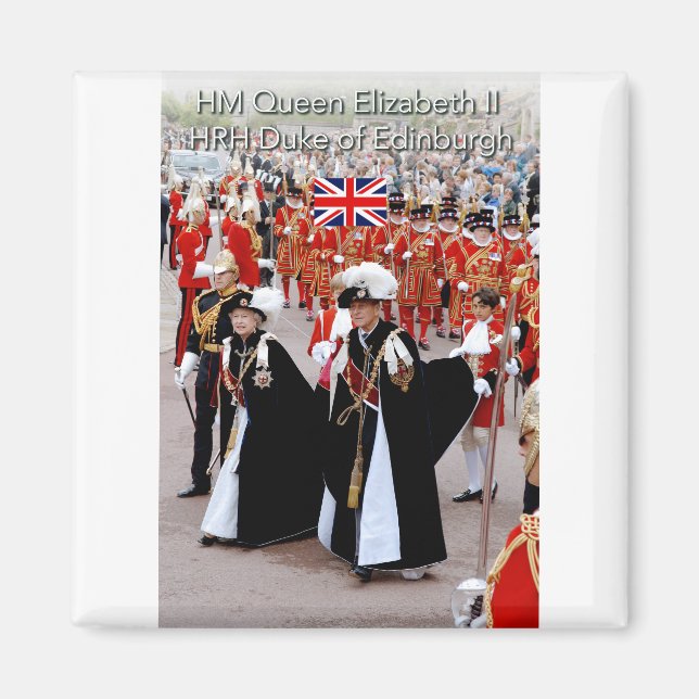 HM The Queen and HRH Prince Philip Magnet (Framsidan)