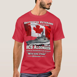 HMCS Algonquin Förstörare veteraner T Shirt