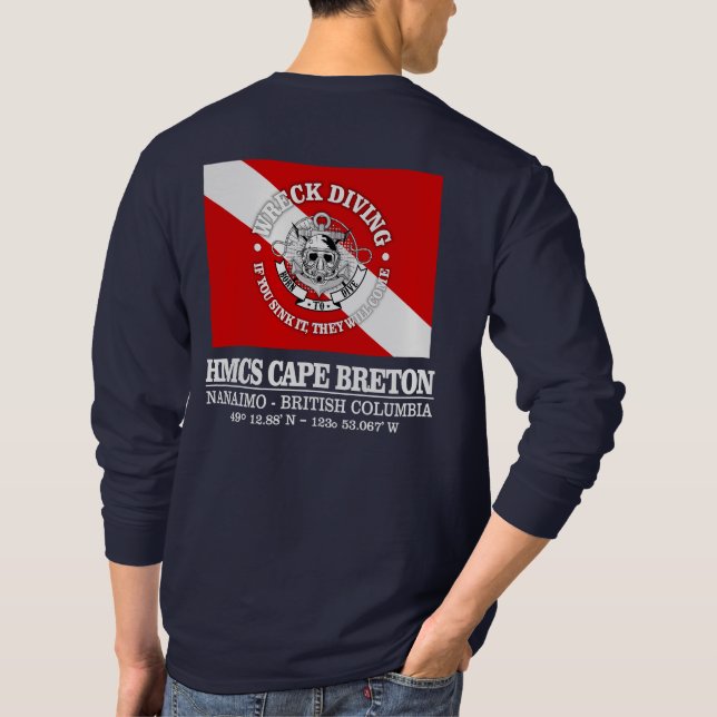 HMCS Cape Breton (bästa vrak) T Shirt (Baksida)