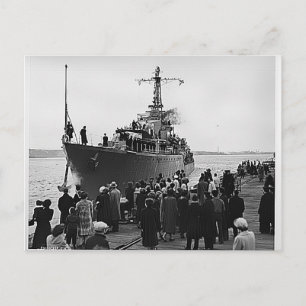 HMCS Nootka lämnar Halifax för Korea Vykort