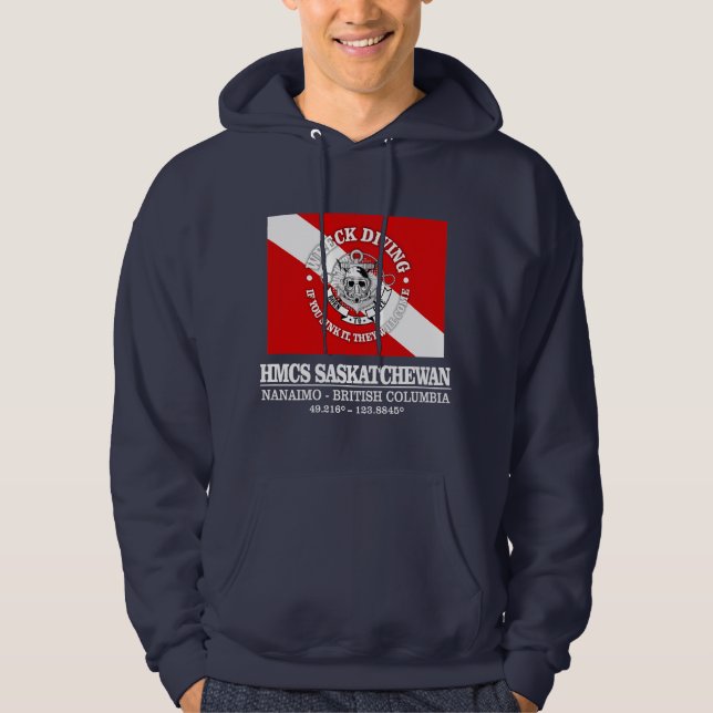 HMCS Saskatchewan (bästa vrak) Hoodie (Framsida)