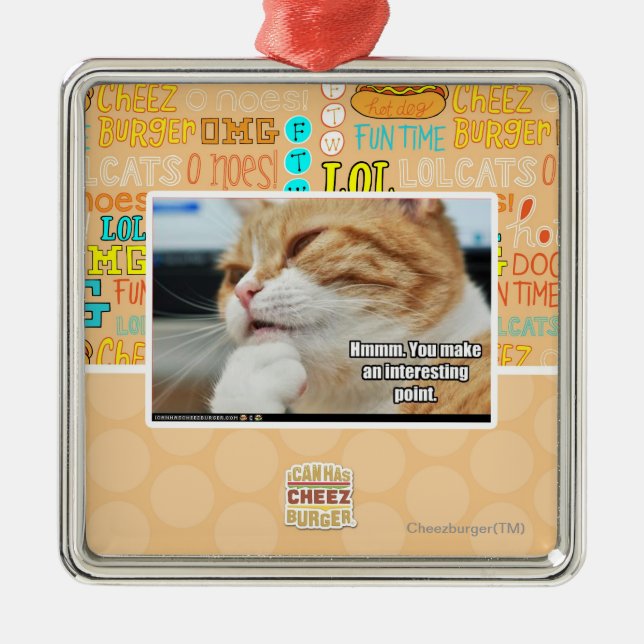 Hmmm. Julgransprydnad Metall (Framsidan)