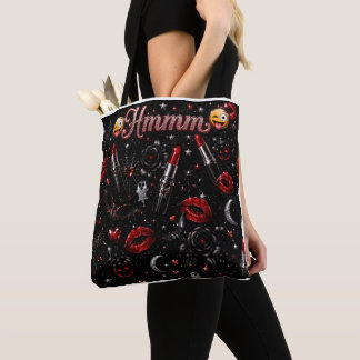 Hmmm Red Lipstick Gothic Glam Halloween Leggings Tygkasse