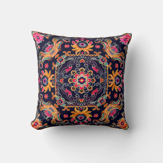 Hmong Brocade Mönster Kudde