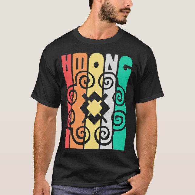 Hmong Hmoob Retro Tee animals bibi and tina (Framsida)