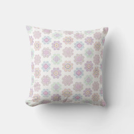 Hmong Inspired Bright Mönster - Pillow Kudde