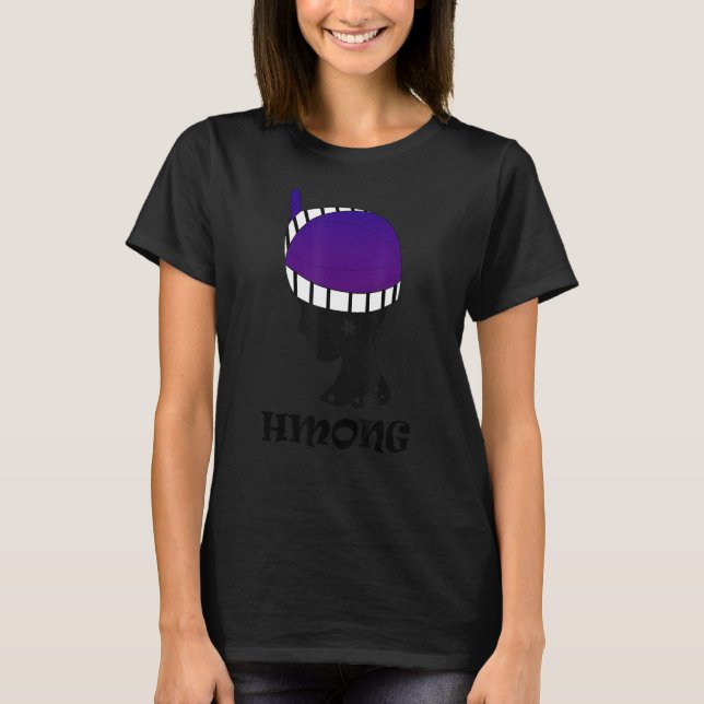 Hmong Miao Flagga Day Girl Woman Princess Strong 1 T Shirt (Framsida)