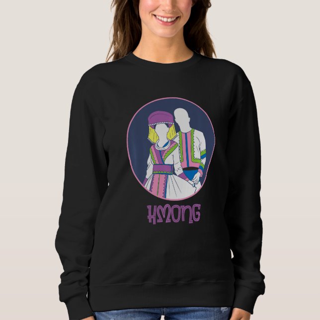 Hmong Miao Girl Woman Heart Boy Man Couple Love Hm T Shirt (Framsida)