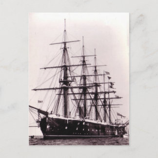 HMS Agincourt 1865 Vykort