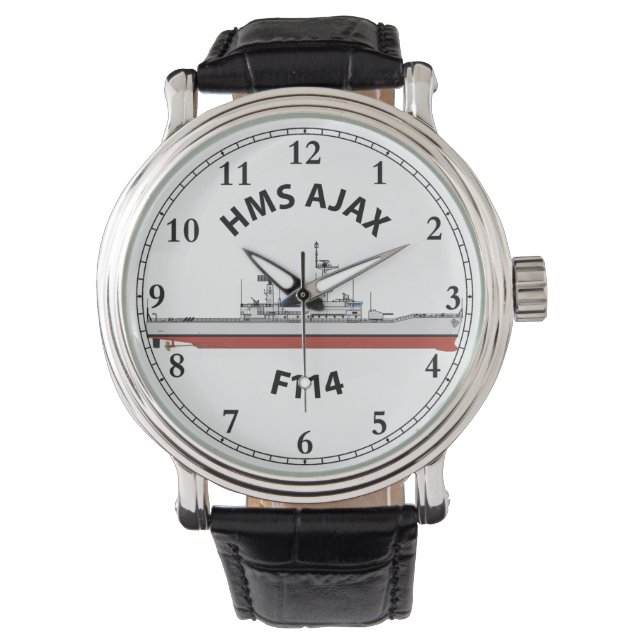 HMS AJAX - F114 LEANDER ORIG WATCH ARMBANDSUR (Framsida)