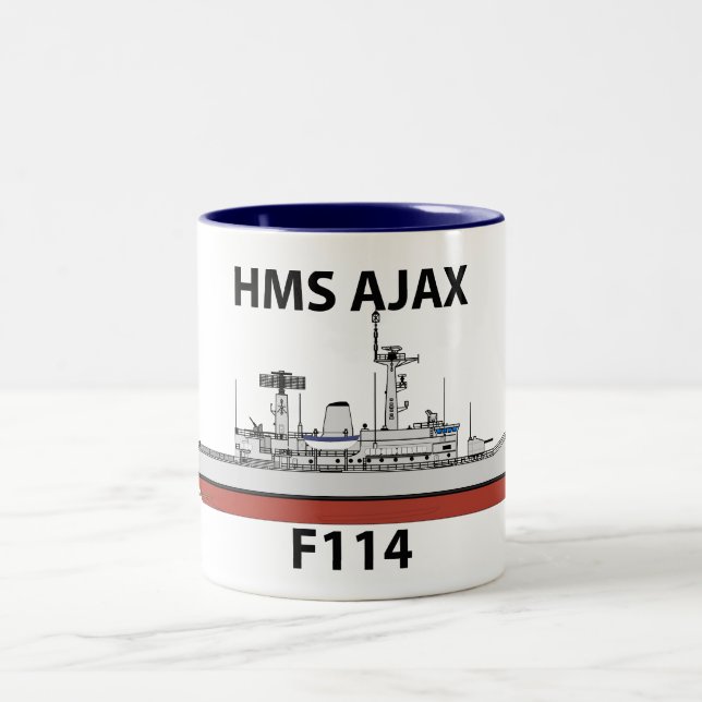 HMS Ajax, Orig config Två-Tonad Mugg (Center)