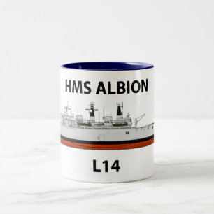 HMS Albion, orig config Två-Tonad Mugg