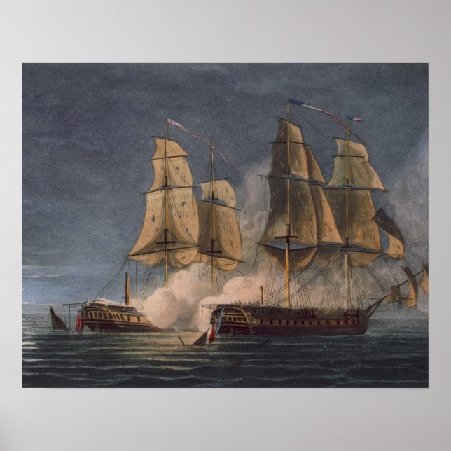 HMS Ametysts upptagning av Thetis, tionde Novemb Poster (Framsidan)