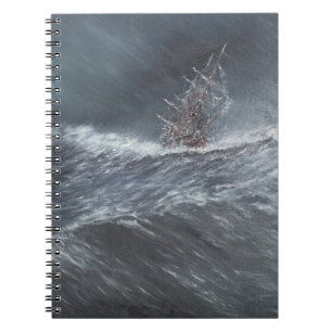Hms-Beagle i en storm av uddhornen Anteckningsbok