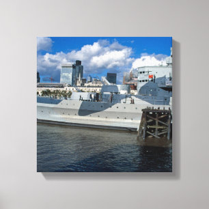 HMS Belfast London Canvastryck