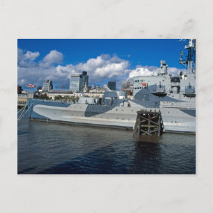 HMS Belfast London Vykort