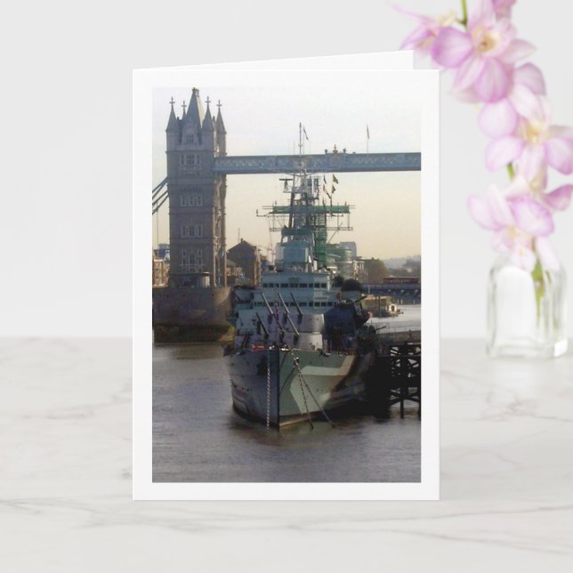 HMS Belfast vid Thames-floden, London Kort (Orkide)