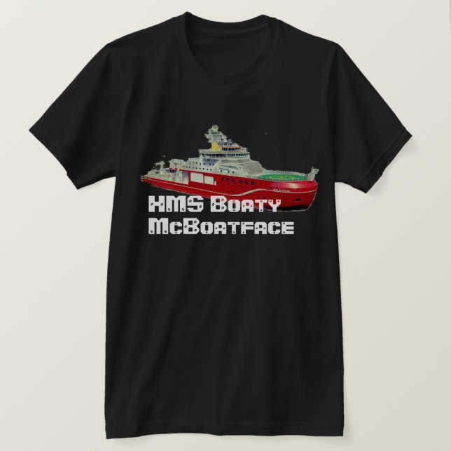 HMS Boaty McBoatface T Shirt (Design framsida)