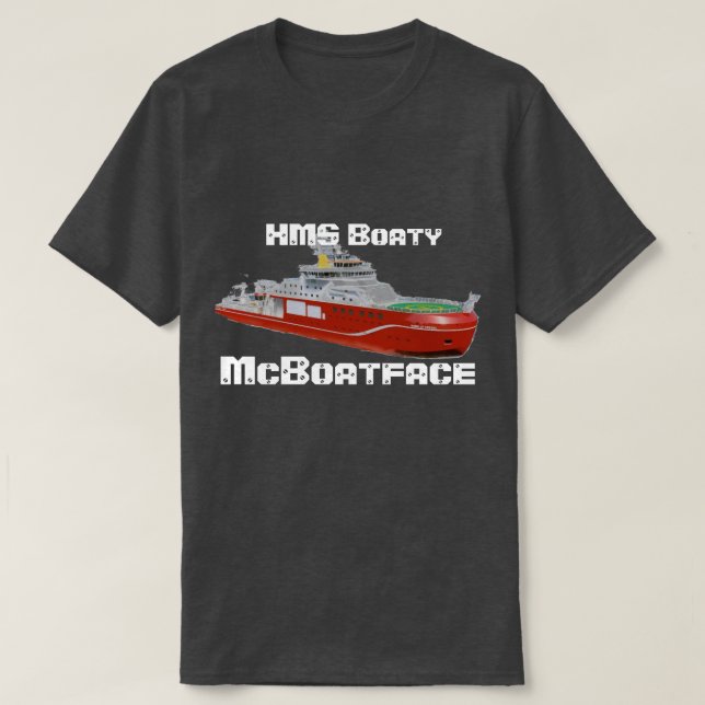 HMS Boaty McBoatface? T-shirt (Design framsida)