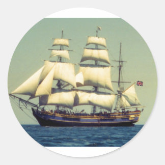 HMS Bounty Runt Klistermärke