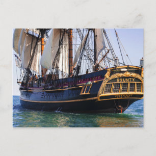 HMS Bounty Tall Frakt Vykort