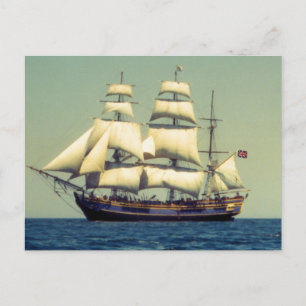 HMS Bounty Vykort
