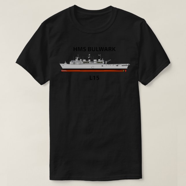 HMS BULWARK L15 T SHIRT (Design framsida)