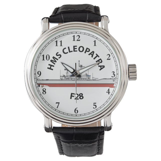 HMS CLEOPATRA - F28 - LEANDER ORIG WATCH ARMBANDSUR (Framsida)