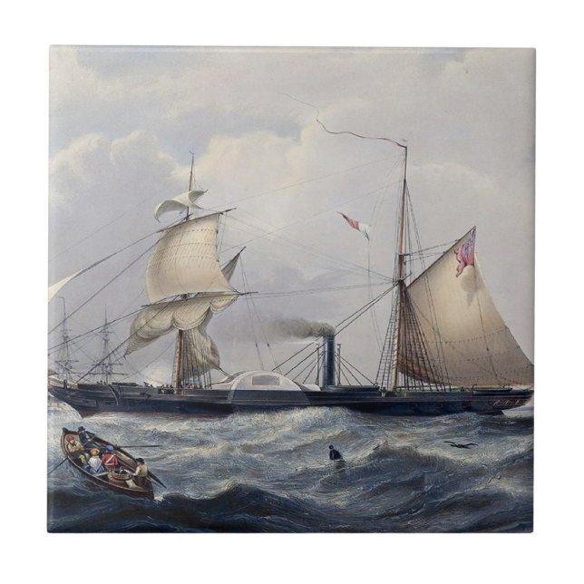 HMS-cykler Frigat 1839 Kakelplatta (Framsidan)
