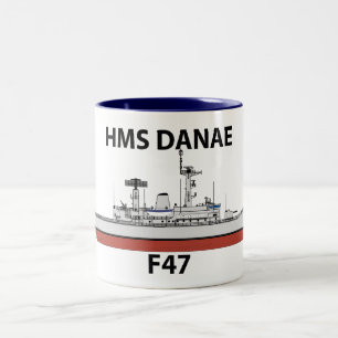 HMS Danae, orig config Två-Tonad Mugg