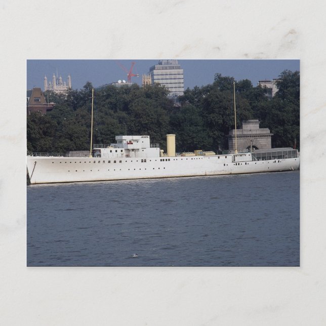 HMS Discovery", Thames River, London, England Vykort (Framsida)