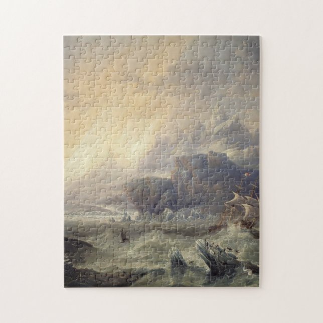 HMS Erebus Terror Antarktis John Wilson Carmichael Pussel (Vertikal)